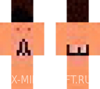 Скин голого парня без лица для Minecraft