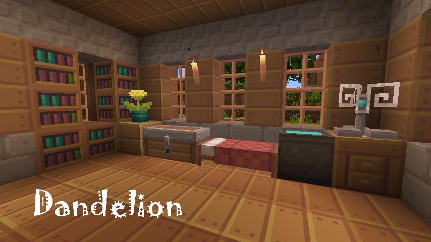 Ресурс пак Dandelion для Minecraft 1.8/1.7.10/1.7.9