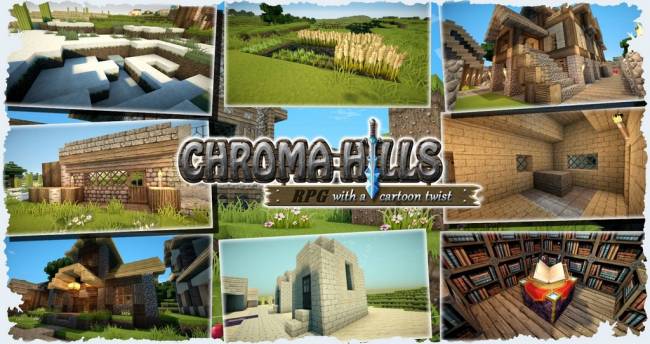 Ресурс пак Chroma Hills RPG для Minecraft 1.7.10/1.7.9