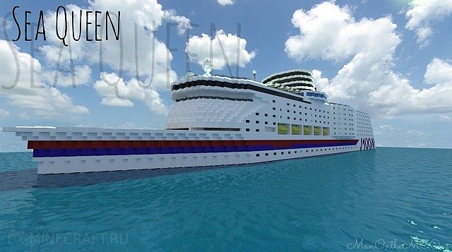 Карта SeaQueen | Cruise Ship | With Interior для Minecraft